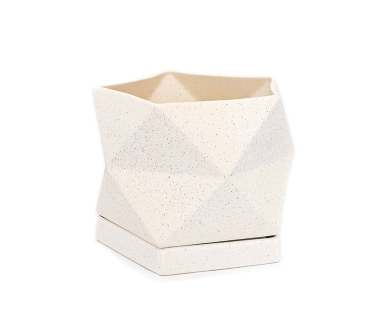 Medium Pentagonal Planter W/Tray