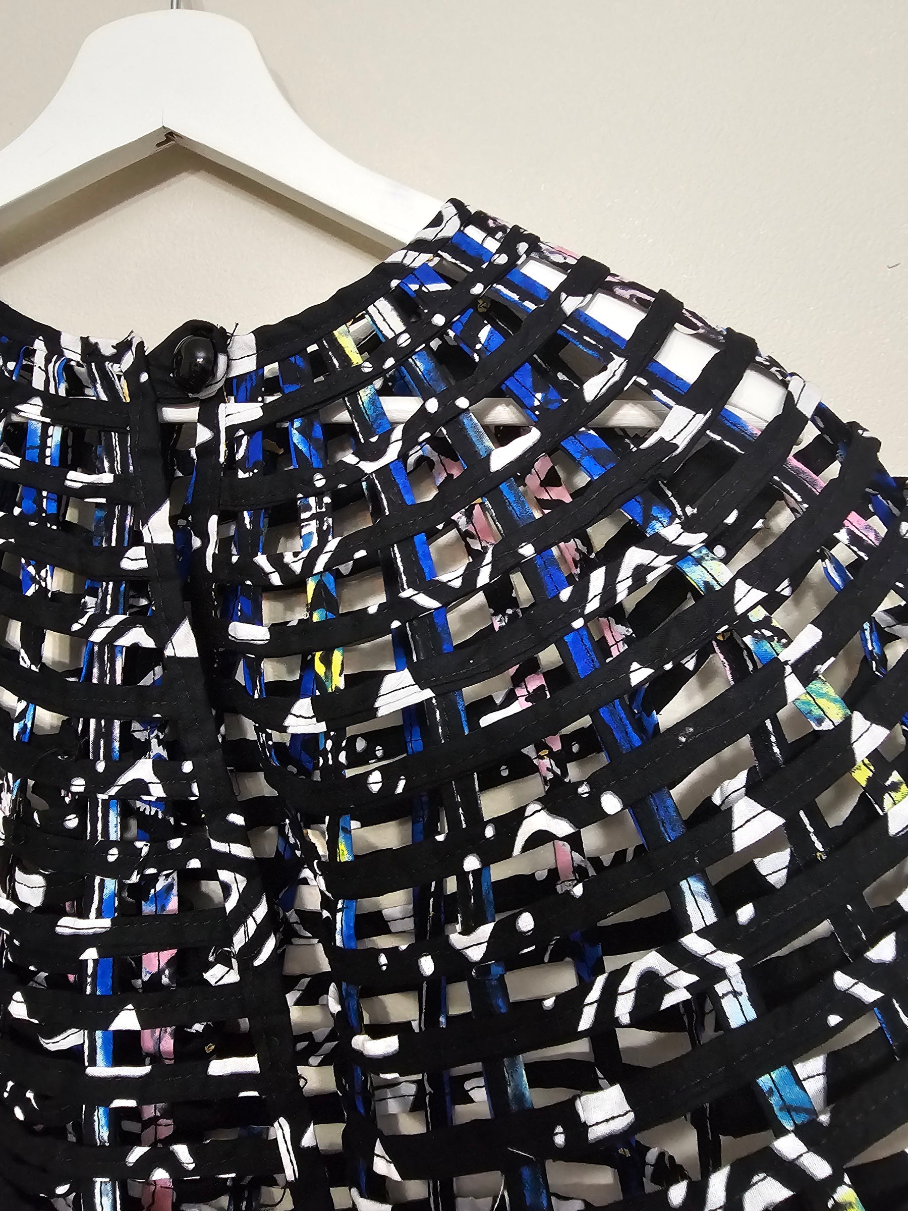 Caged Patterned Cape
