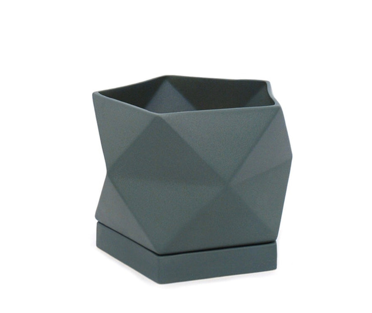 Medium Pentagonal Planter W/Tray