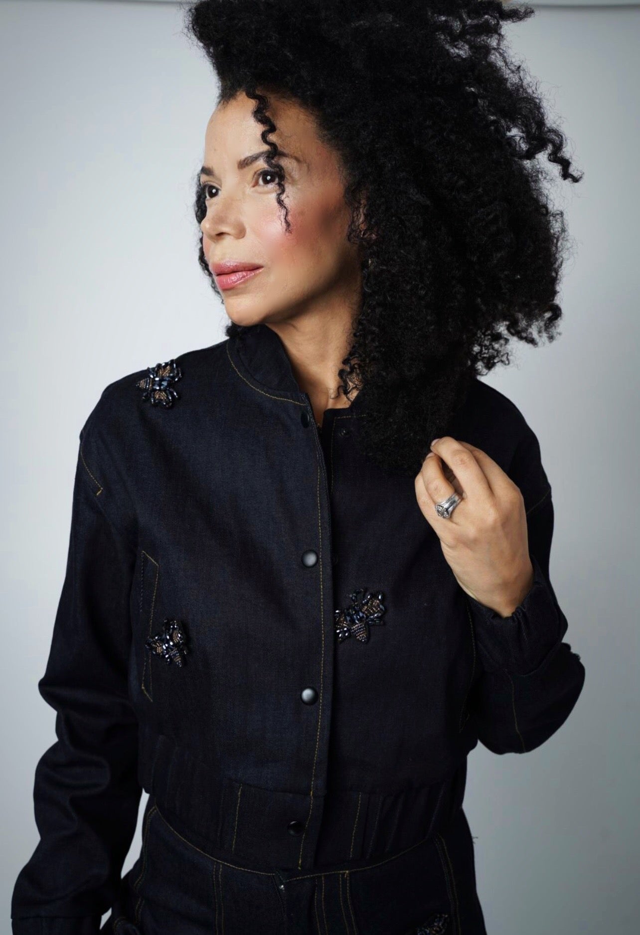 June Bug Denim Cropped Jacket