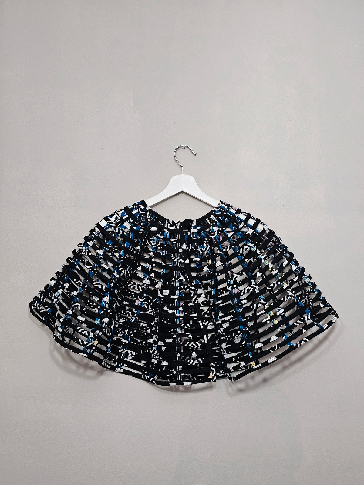 Caged Patterned Cape