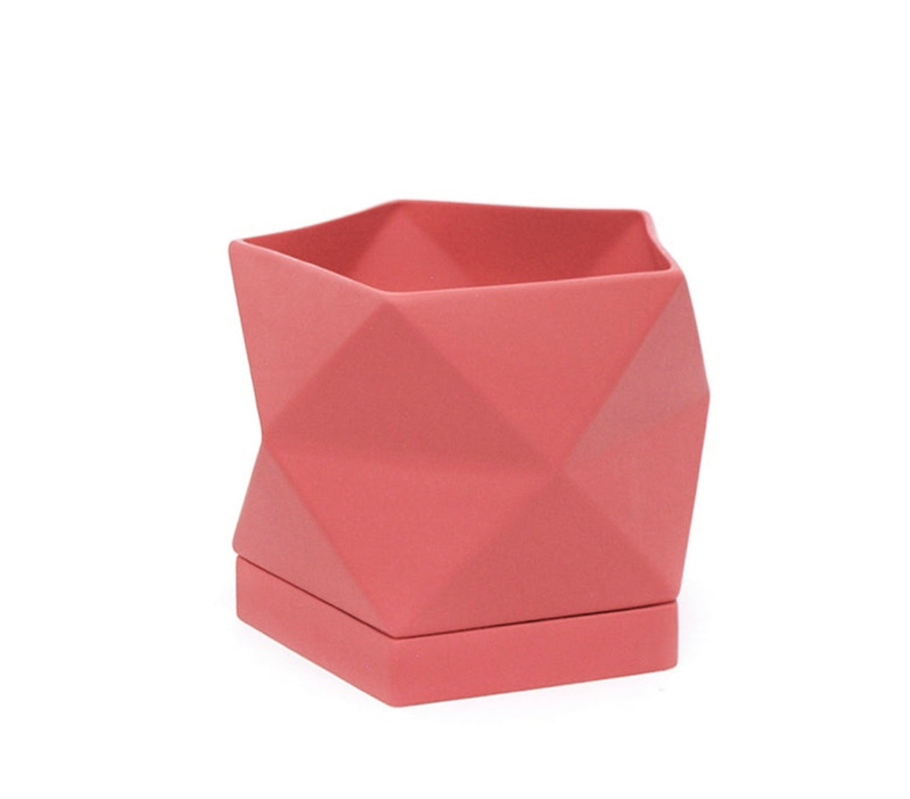 Medium Pentagonal Planter W/Tray