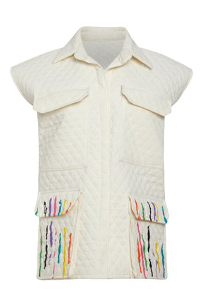 Double Faced Diamond Quilted Vest