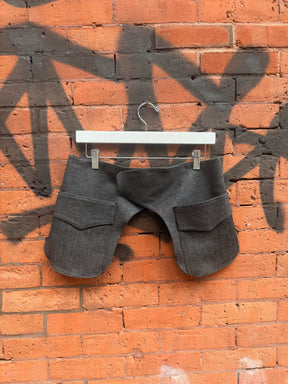 Denim waist bag